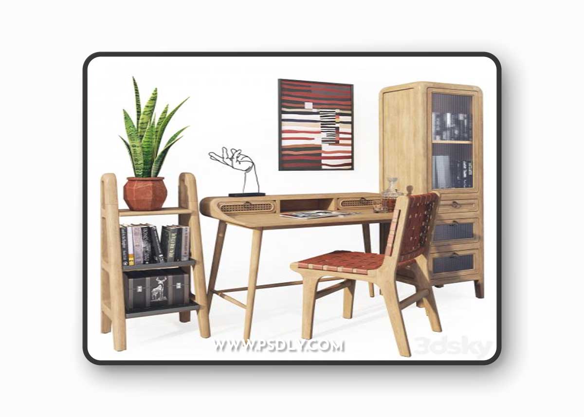A set of office furniture. Desk Nalu La Forma