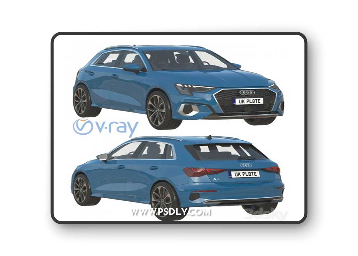 Audi A3 Sportback 2021 3D Model