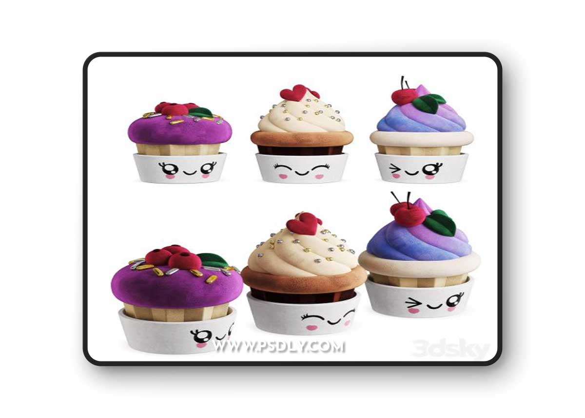 Children's Toy Plush Cupcake