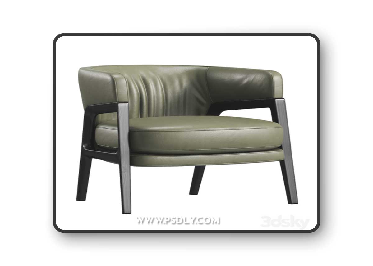 Duo Armchair by Paltrona Frau 3D Model