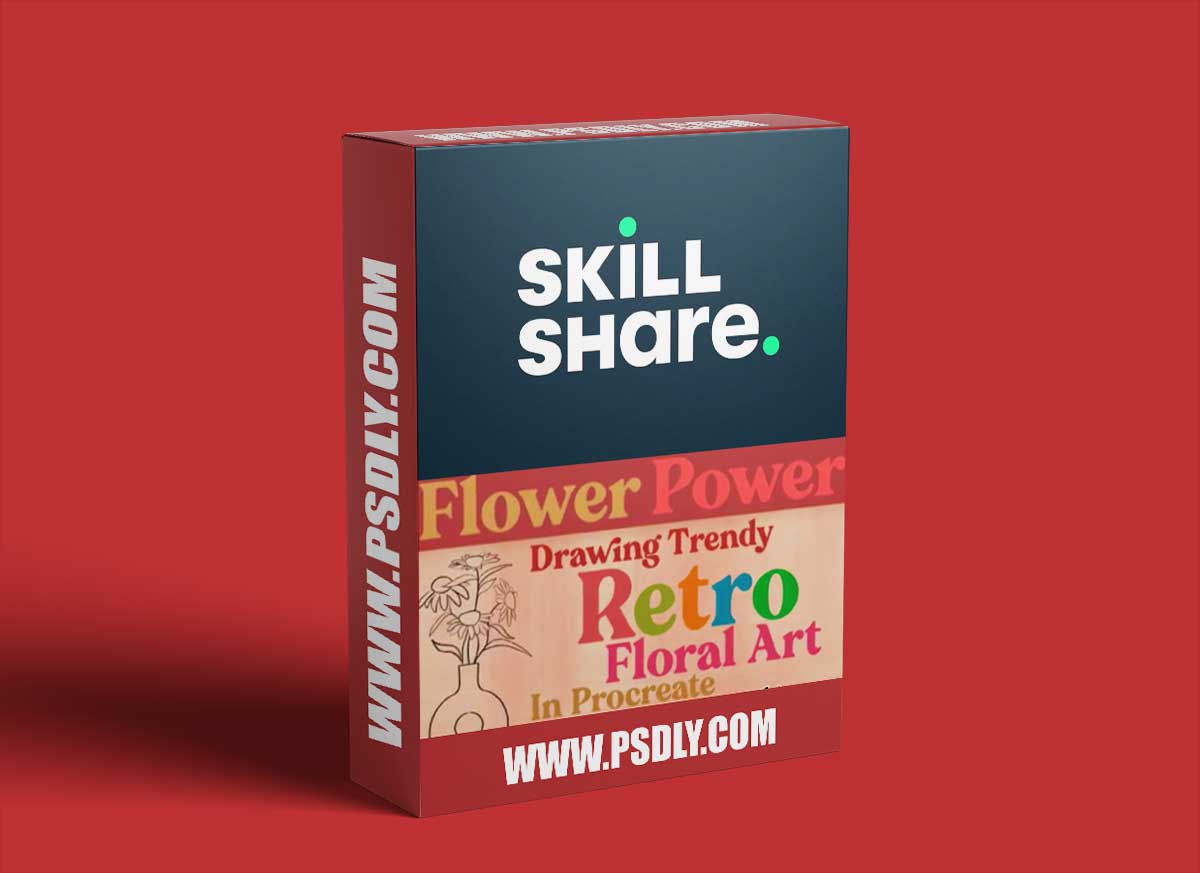 Flower Power: Drawing Trendy Retro Floral Art in Procreate for Print On Demand