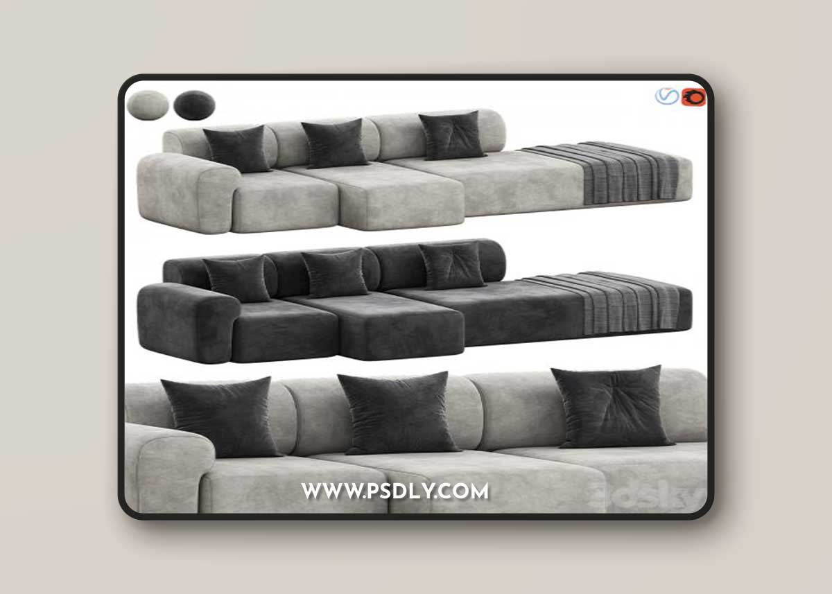 IGEA Sofa by Paola Zani 3D Model