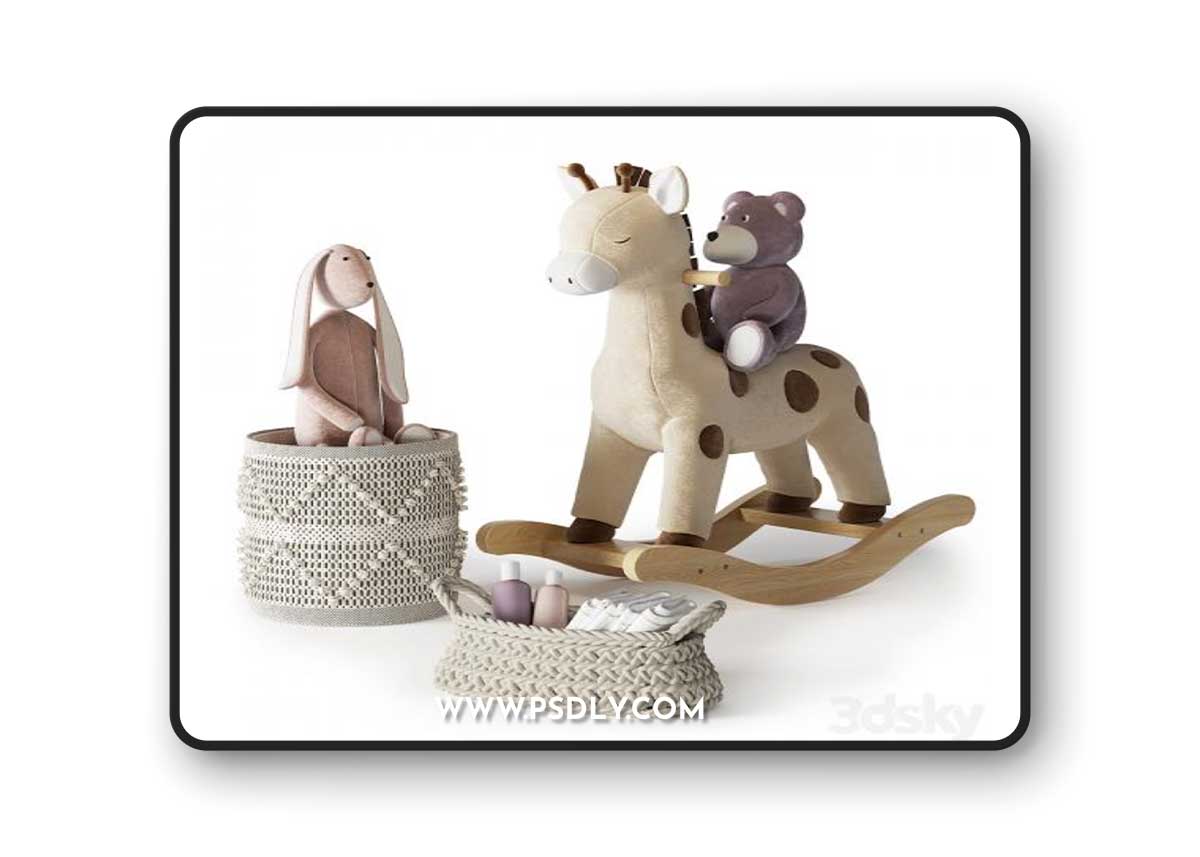 Kids Room Decor 42 3D Model