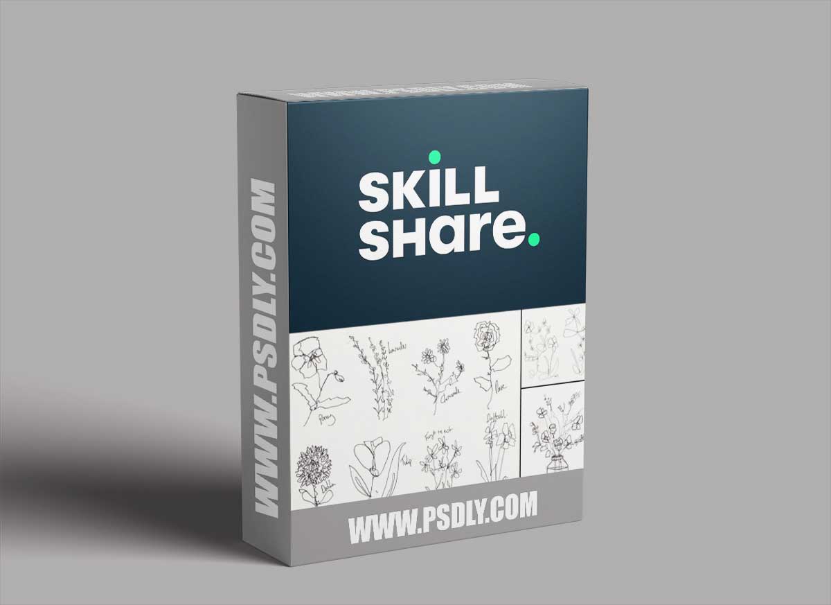 Learn to Draw Flowers - The Art of One-Line Floral Doodling