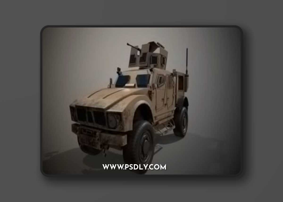 Military Car Vehicle 3D Model