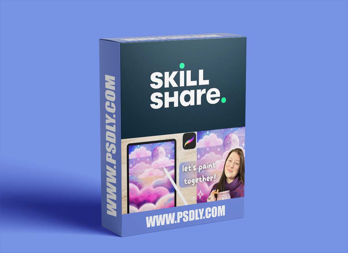 Painting In Procreate - Paint A Dreamy Cloudscape - Brushes, Color Palette, + Canvas Included