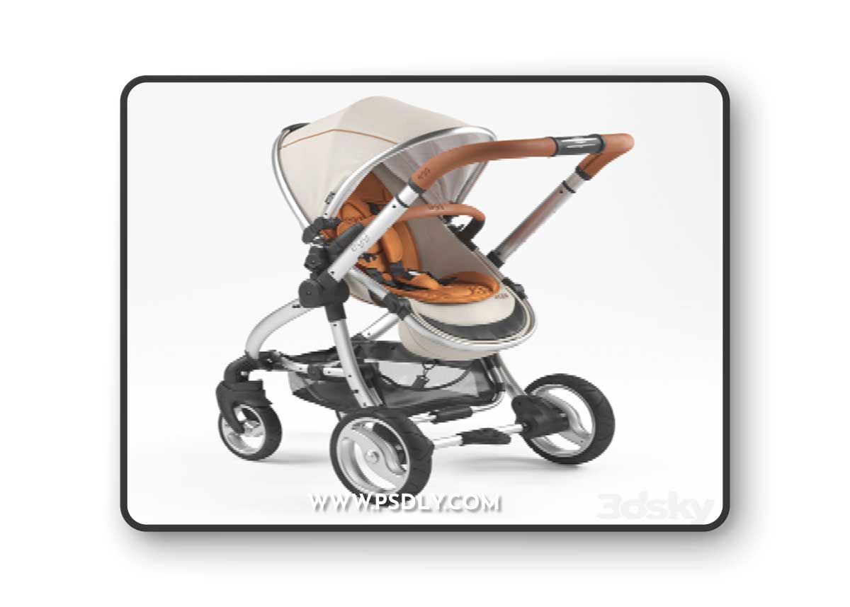 Stroller Egg Prosecco 3D Model
