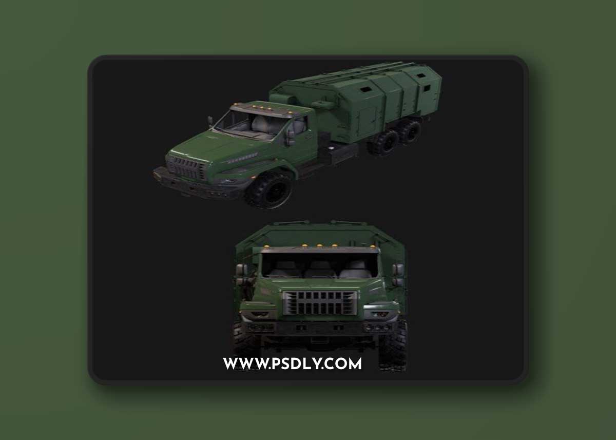Ural Truck Military 3D Model