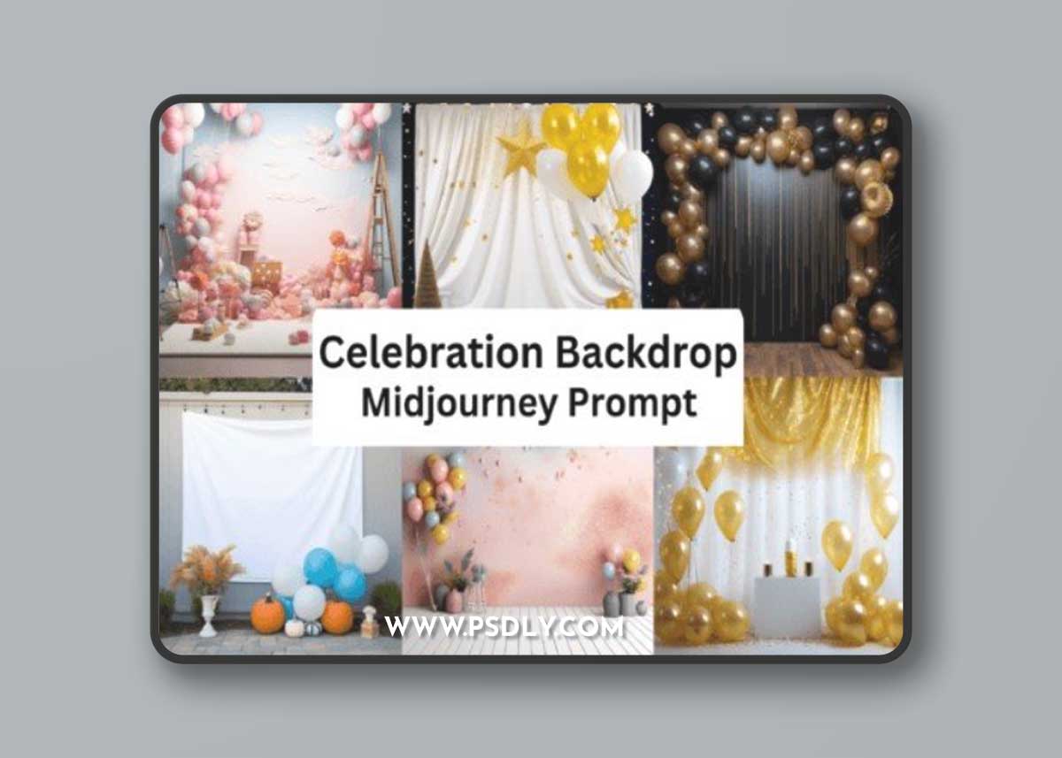 Ai Prompt for Celebration Backdrop