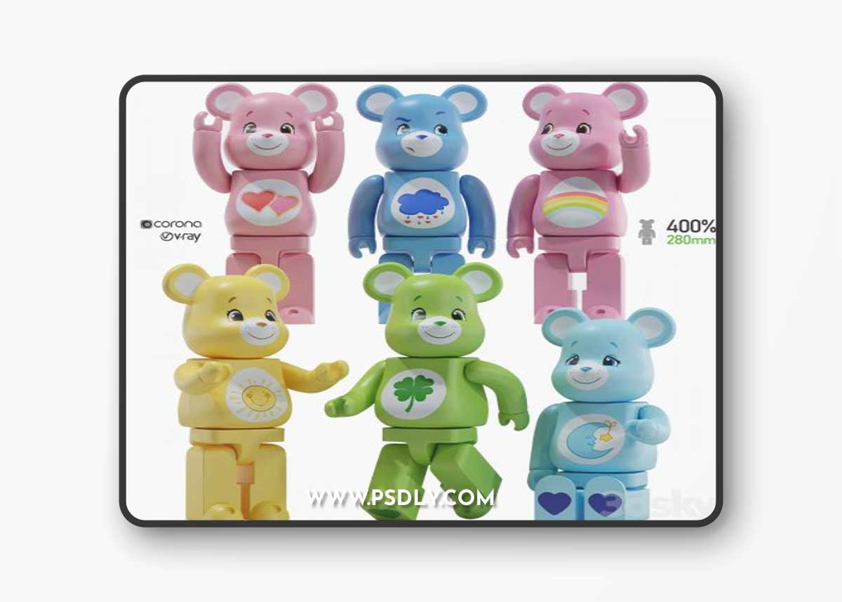 Bearbrick / Care bear / Set