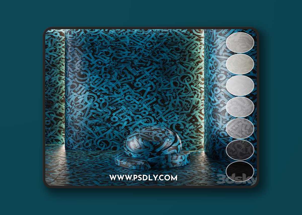 Decorative plaster | Concrete set (seamless) | 22
