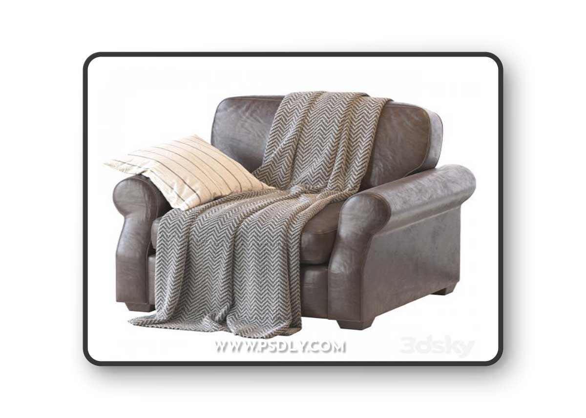 Fremont Roll Arm Upholstered Armchair