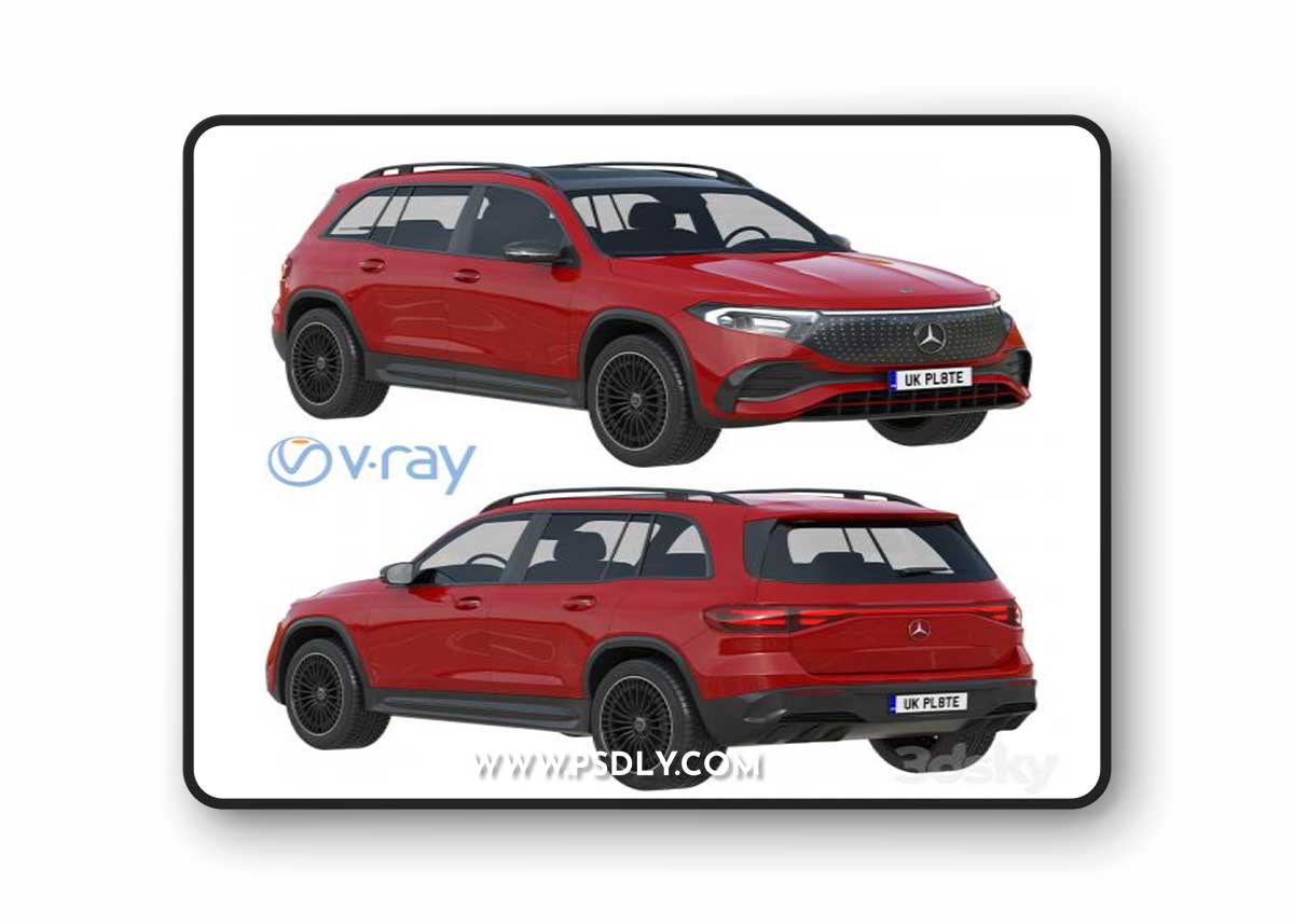 Mercedes-Benz EQB 2024 3D Model