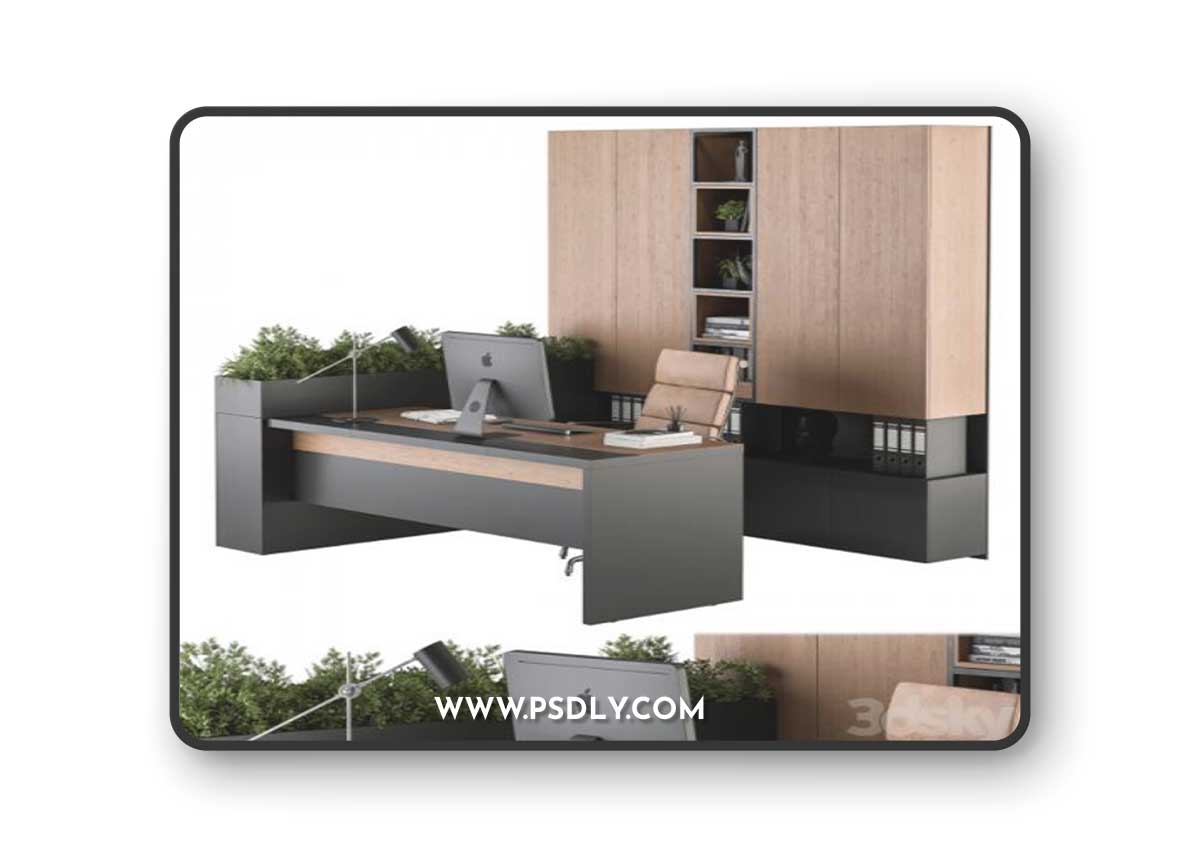 Office Furniture L Type wardrobe - Manager Set 32