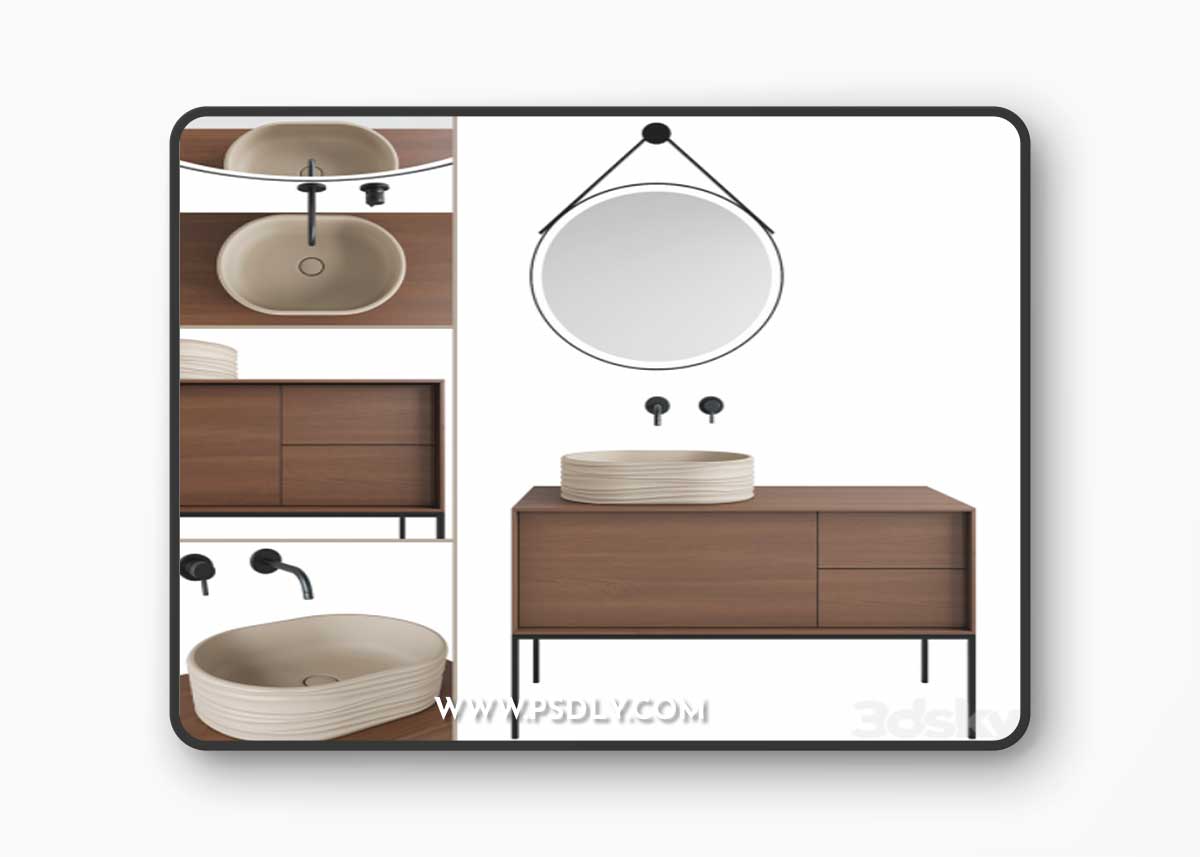 Sink Sabbia and cabinet Atollo Kerama Marazzi