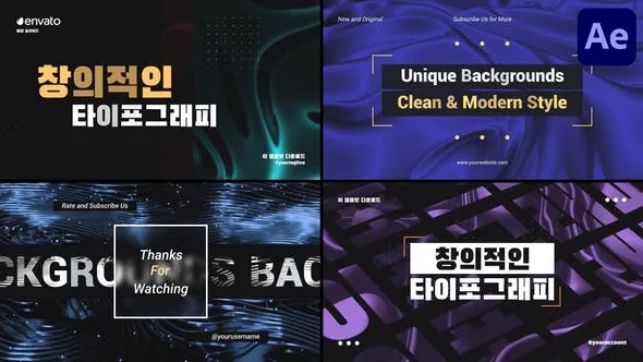 Videohive Backgrounds Typography for After Effects 50874318