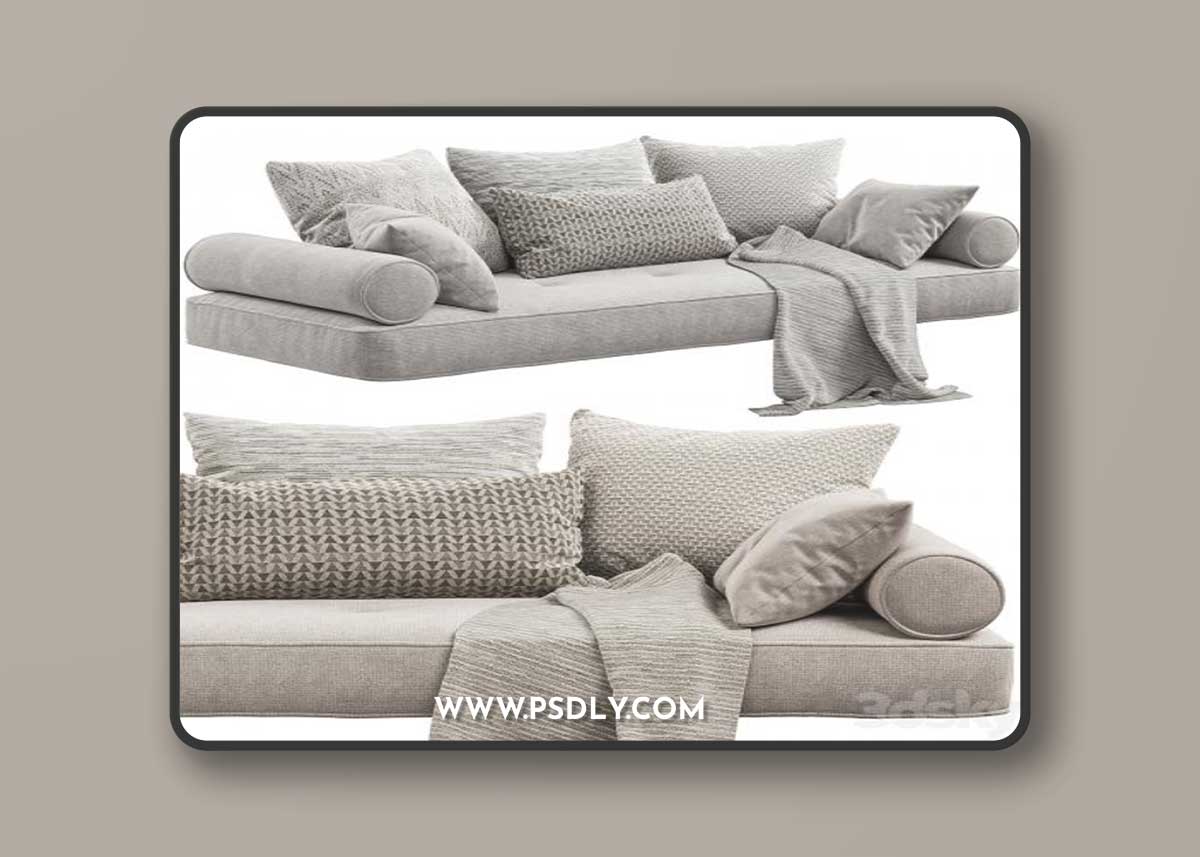 Window Pillows Set 1 3D Model