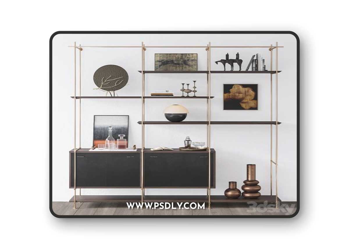 Amuneal 3 Bay Collector's Shelving Unit