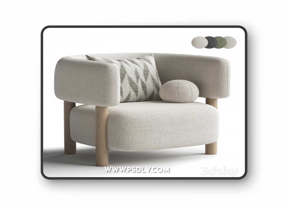 Arimchair by Karimoku 3D Model