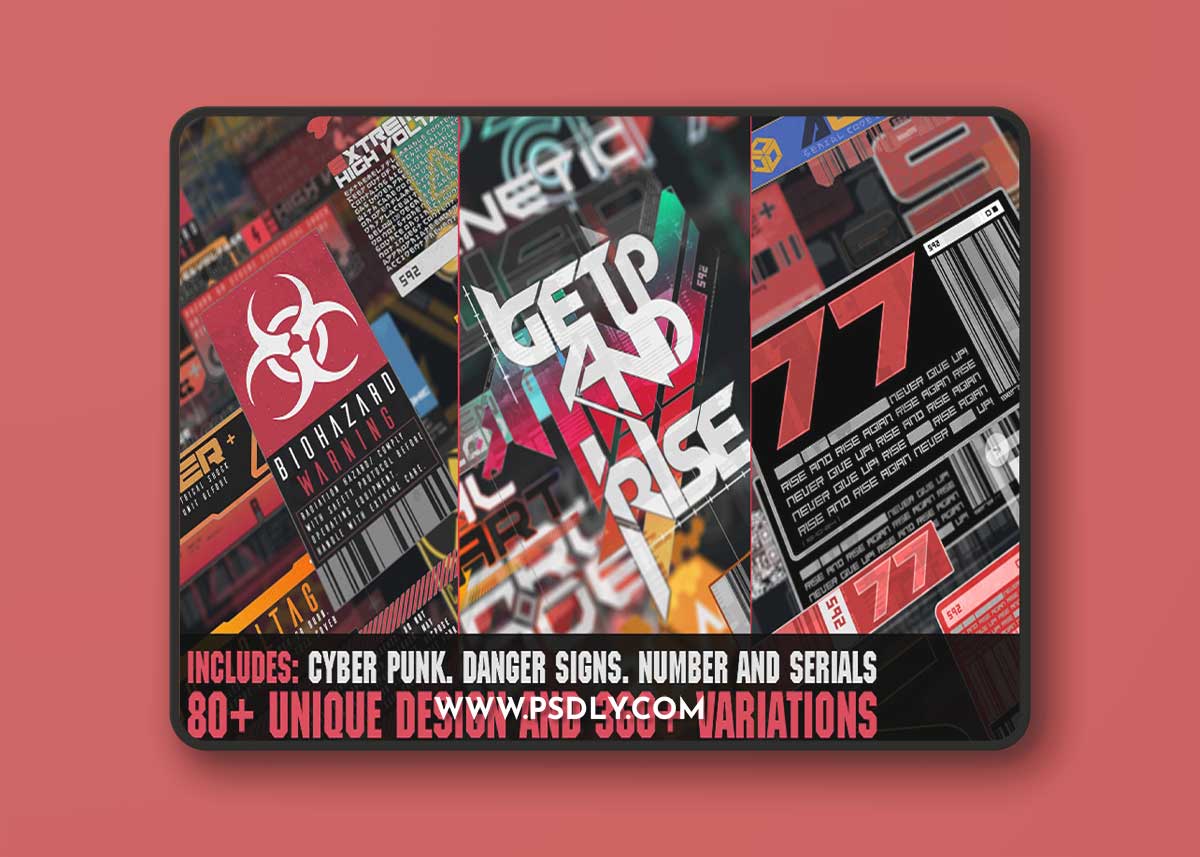 Artstation – 360+ CyberPunk decals Bundle