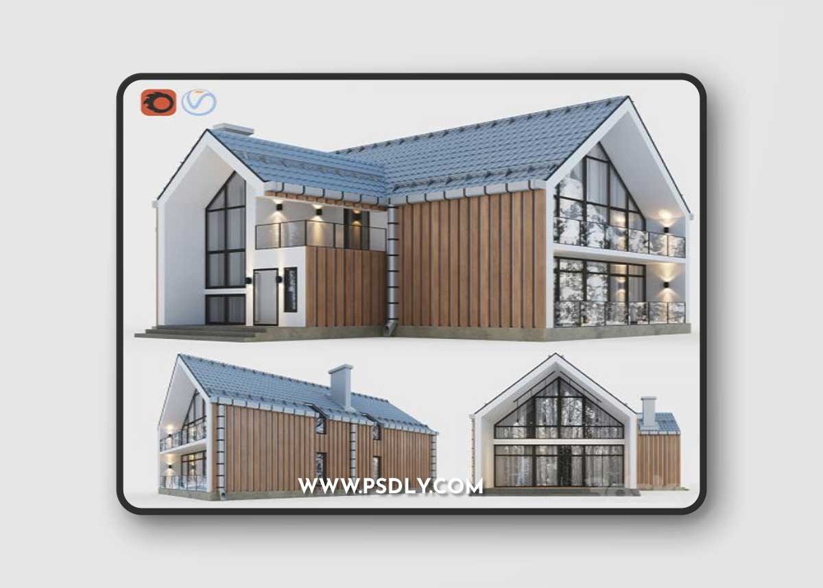 Barnhouse with terraces and balconies