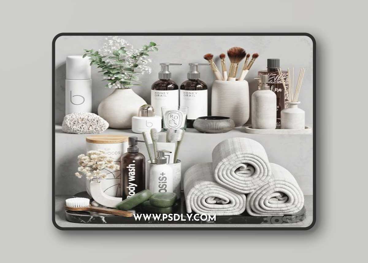 Bathroom Accessories 34 3D Model