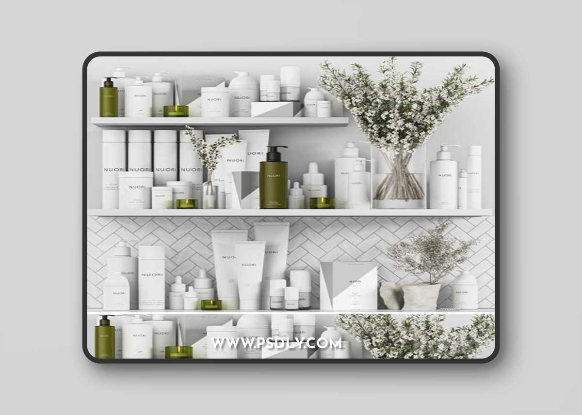 Bathroom accessories with nouri mark