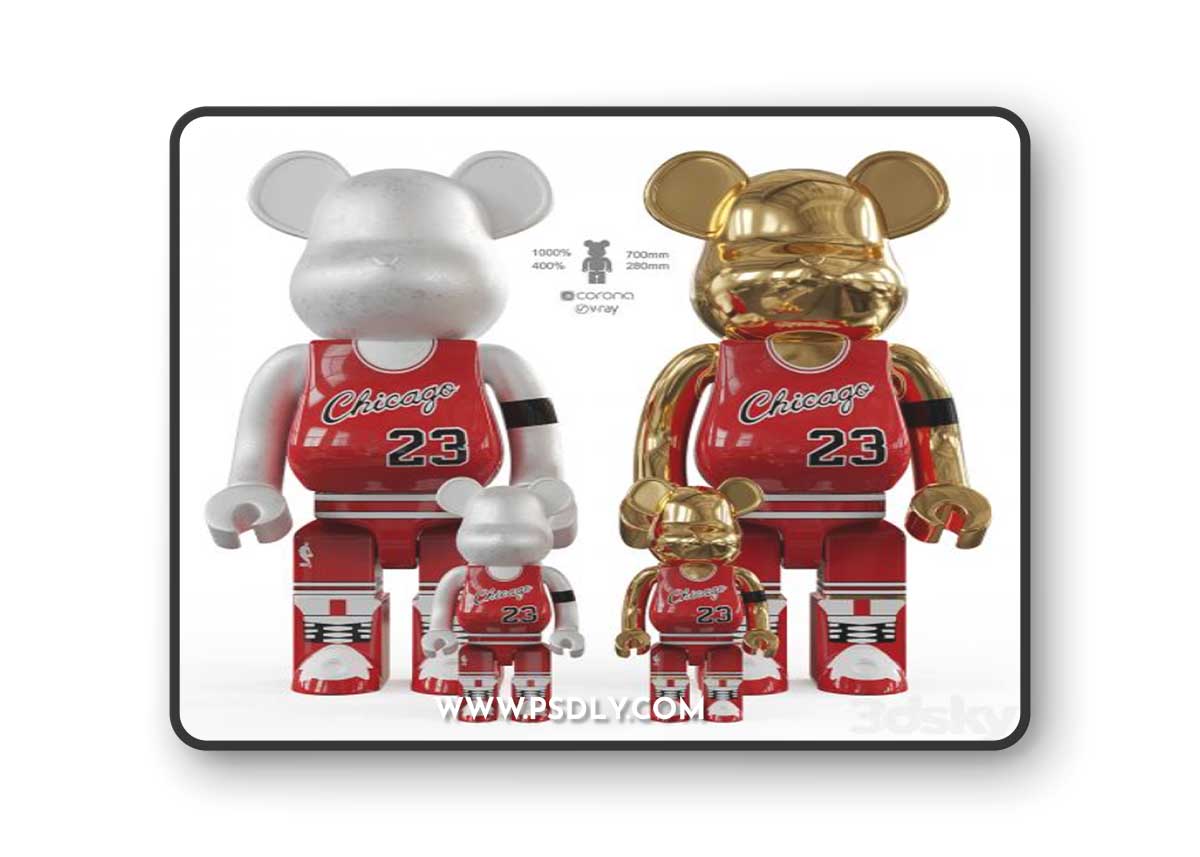 Bearbrick / basketball 23 Chicago Bulls