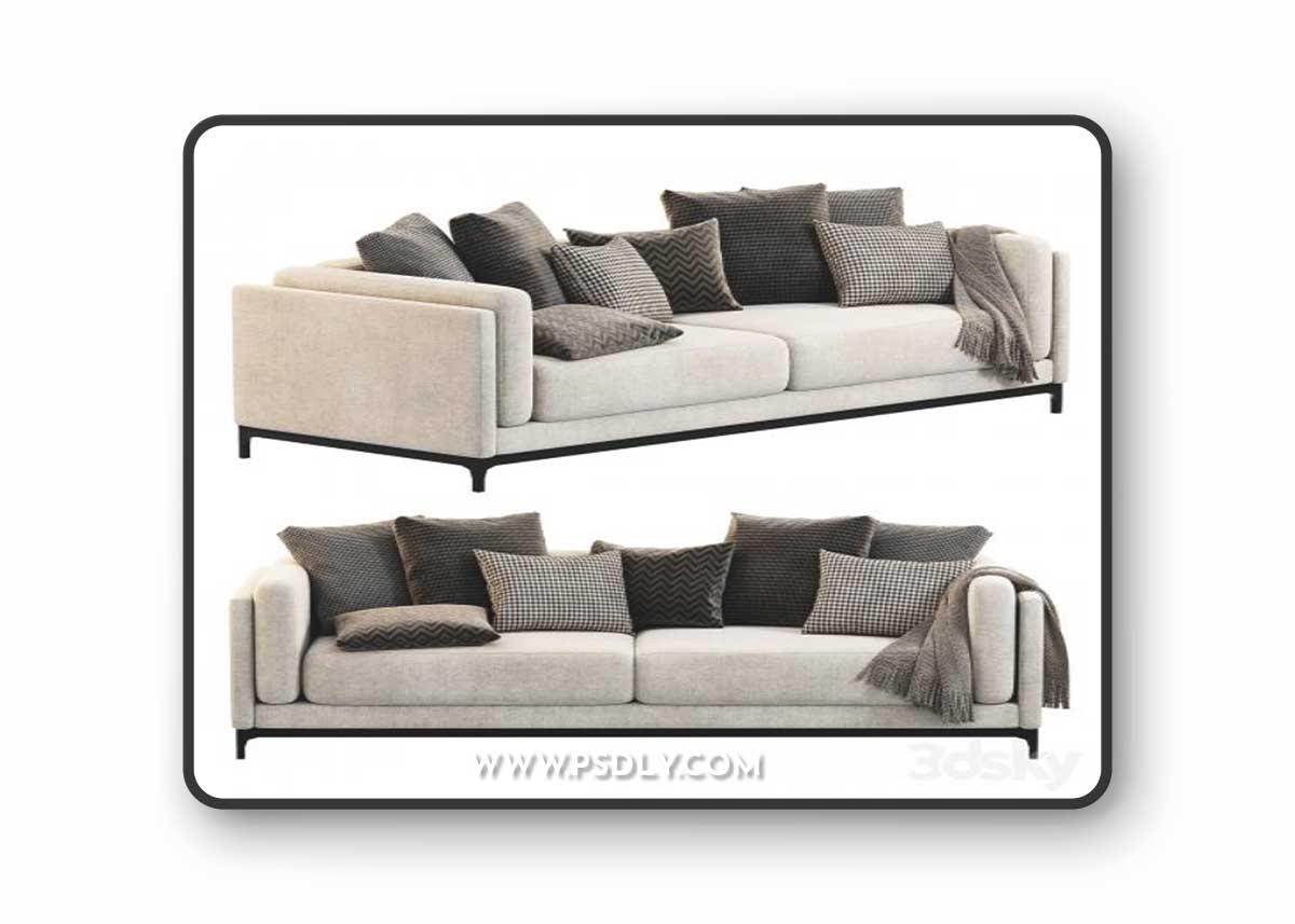 CTS SALOTTI Time Sofa 3D Model