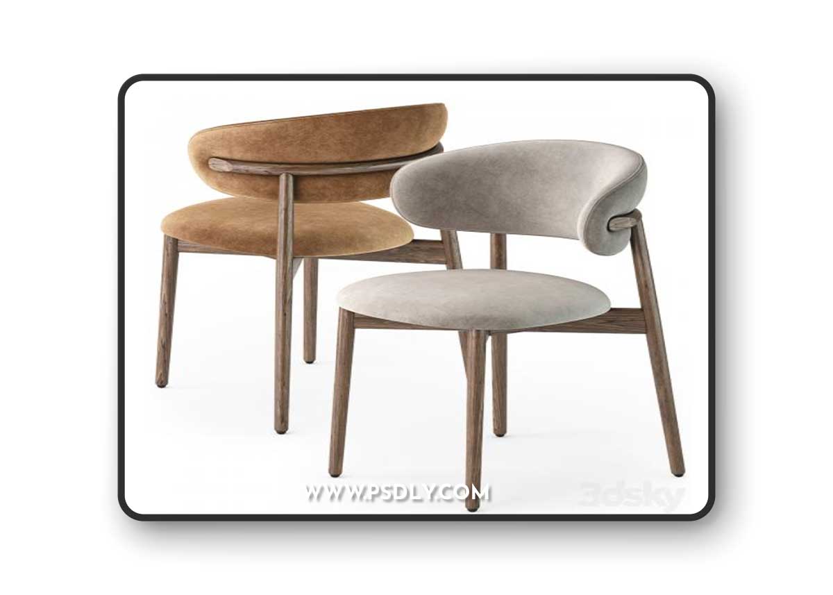 Calligaris Oleandro wood chair