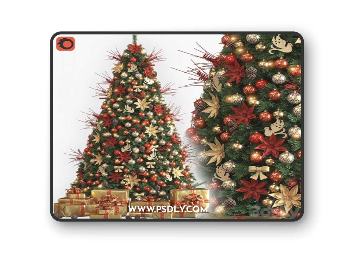 Christmas tree corona 3D Model