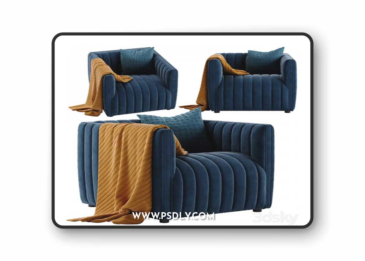 Crate and Barrel Cosima chair 3D Model