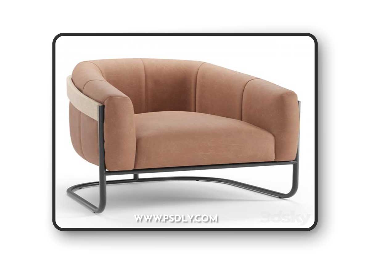 Dansby Lounge Chair 3D Model