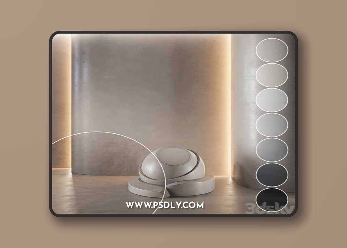Decorative plaster | Concrete set (seamless) | 34