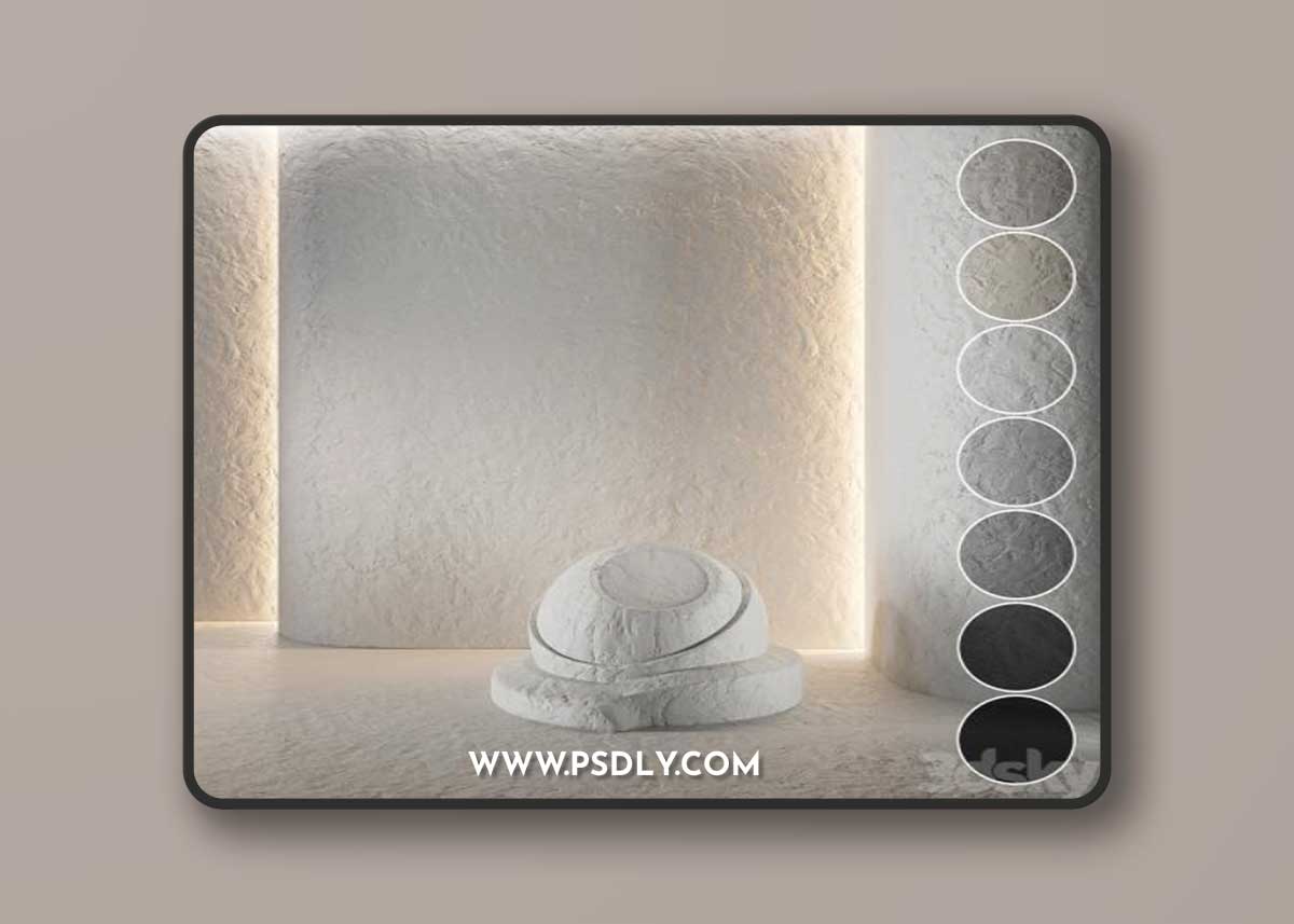 Decorative poster | Concrete set (seamless) | 38
