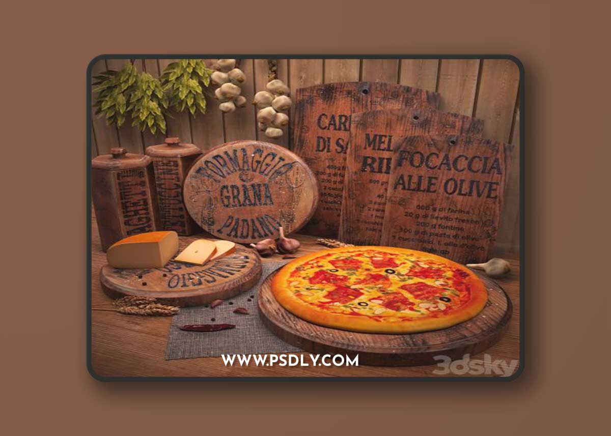 Decorative set for the kitchen