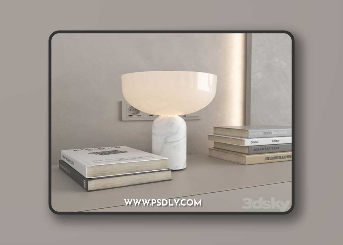 Decorative wall panel set 106 3D Model