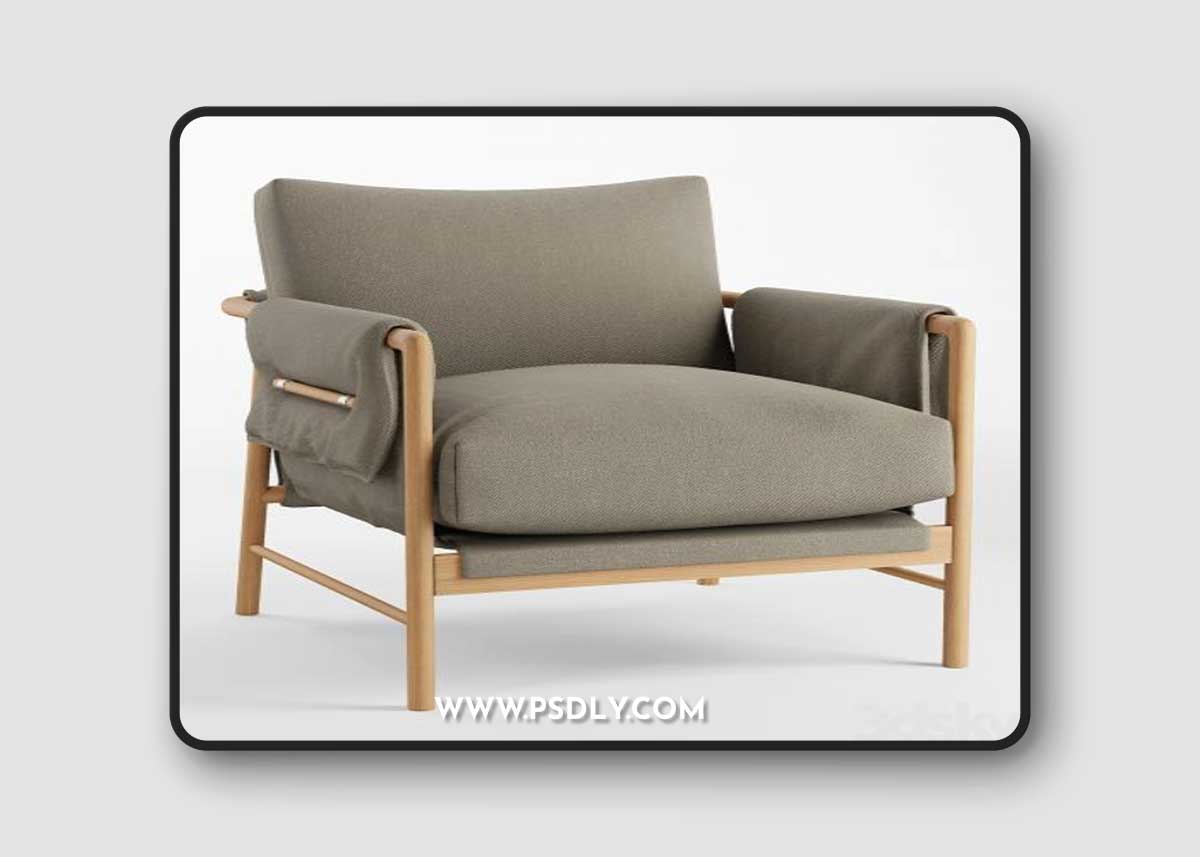 Demarco Lounge Chair 3D Model