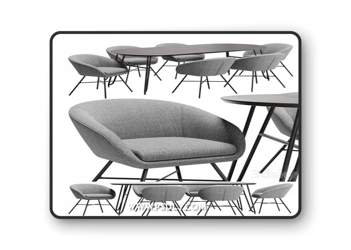 Dining chair Amur and table Norfort
