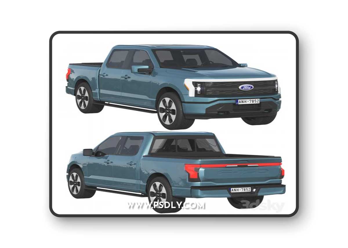 Ford F-150 Lightning 2022 3D Model