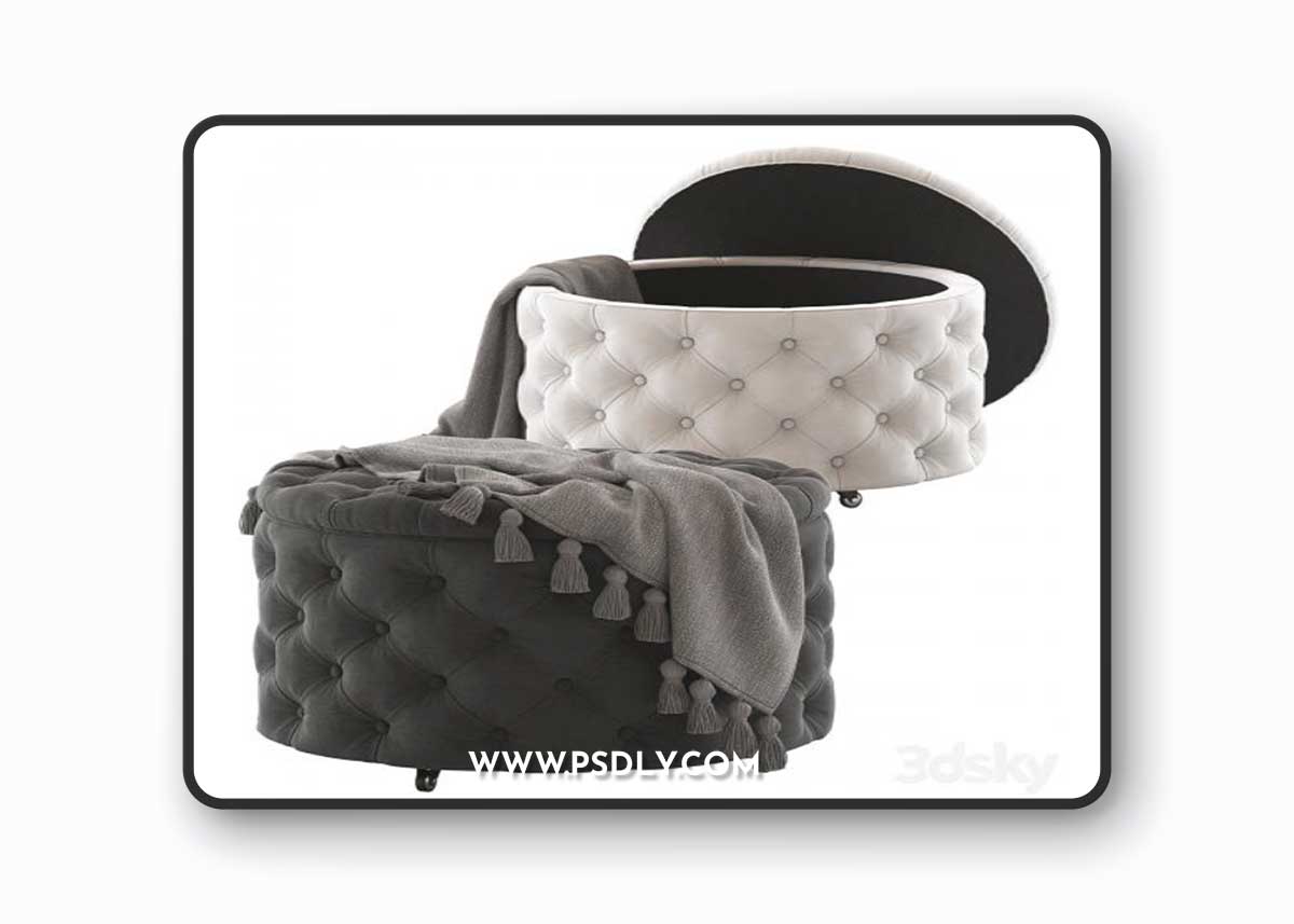 Hyde Park Home Jessica Ottoman