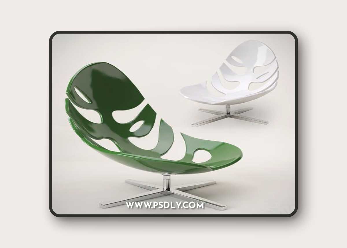 Monstera lounge chair by Philip Ahlstrom Armchair leaf monstera