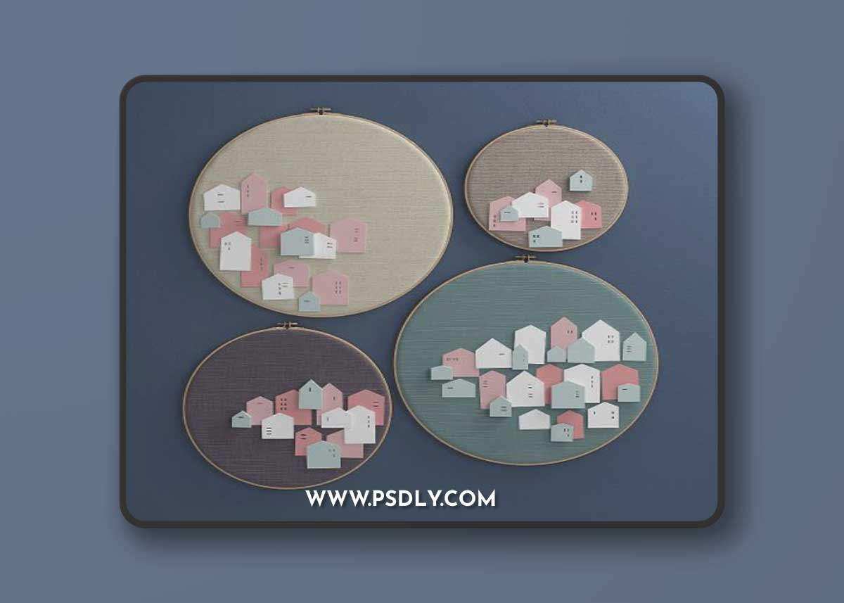 Panel from the frame for a child 01 3D Model