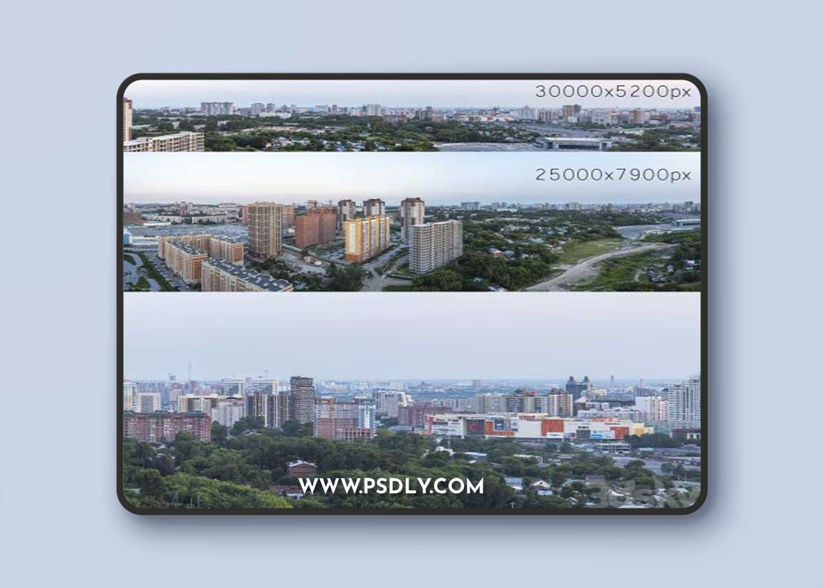 Panoramas of Novosibirsk. 2 pcs