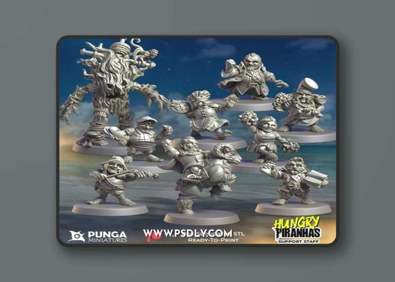 Punga Miniatures – Hungry Piranhas – 3D Print Model