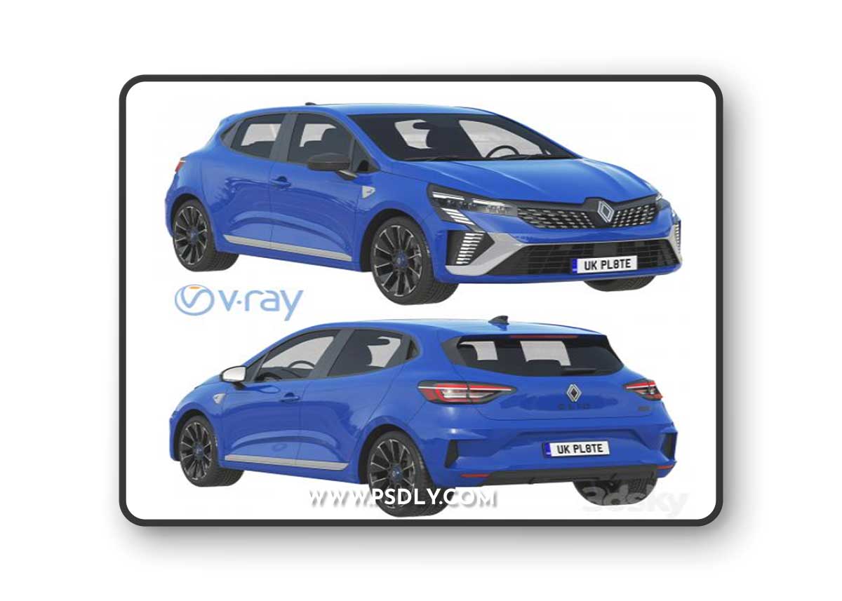 Renault Clio 2024 3D Modsel