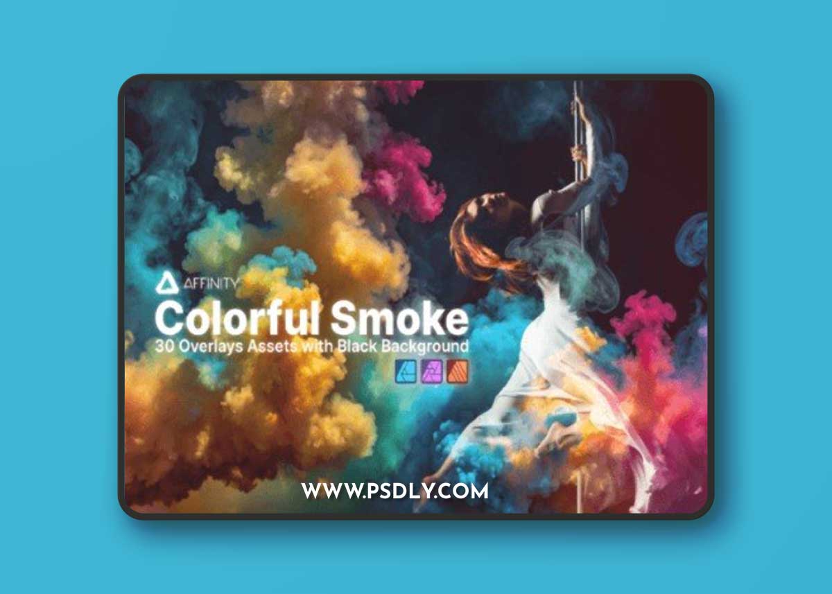 Affinity Assets Colourful Smoke Overlays
