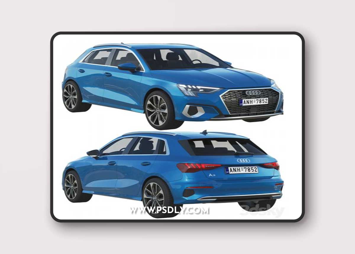 Audi A3 Sportback 2021 3D Model