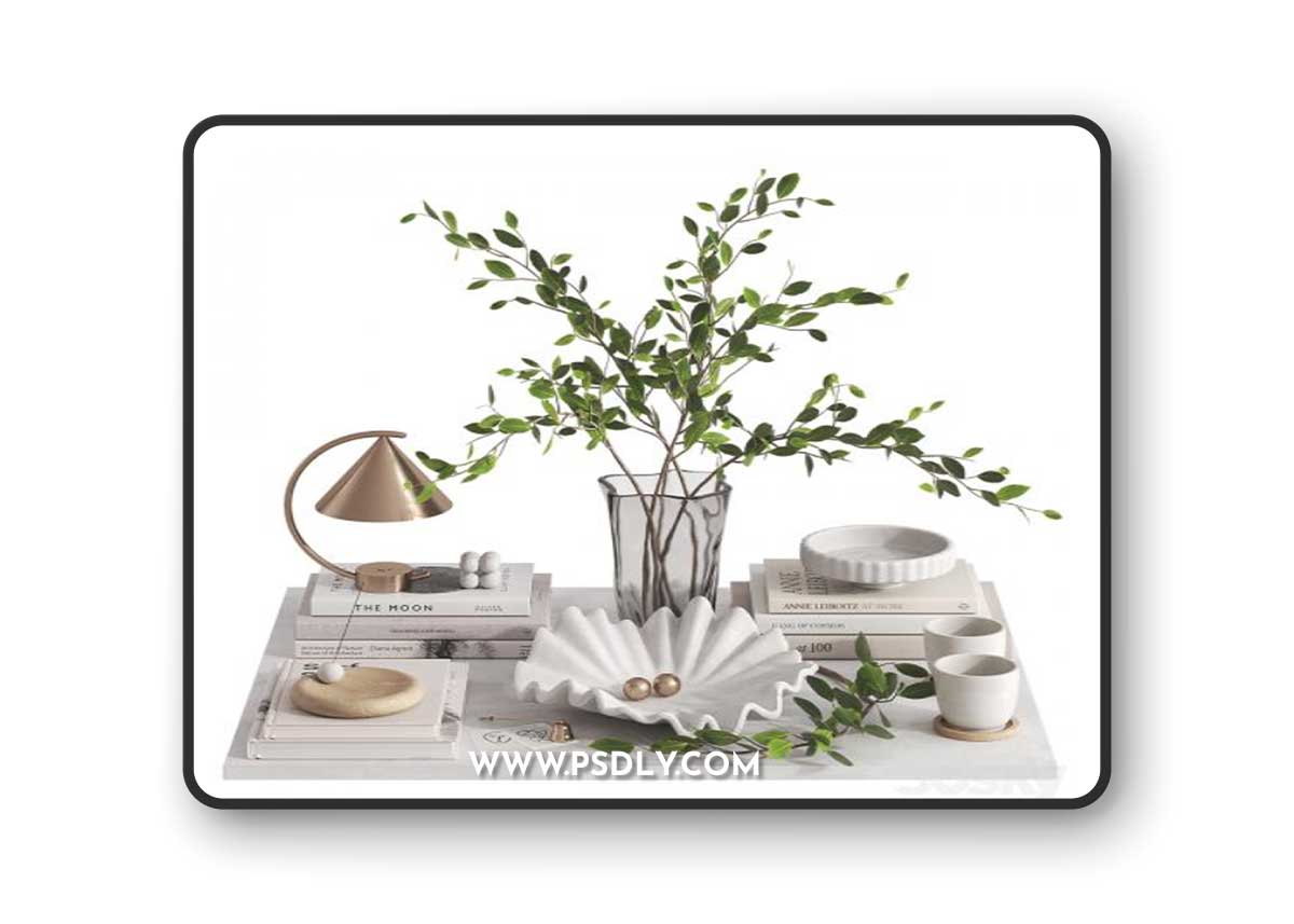 Decorative set with Meridian Lamp