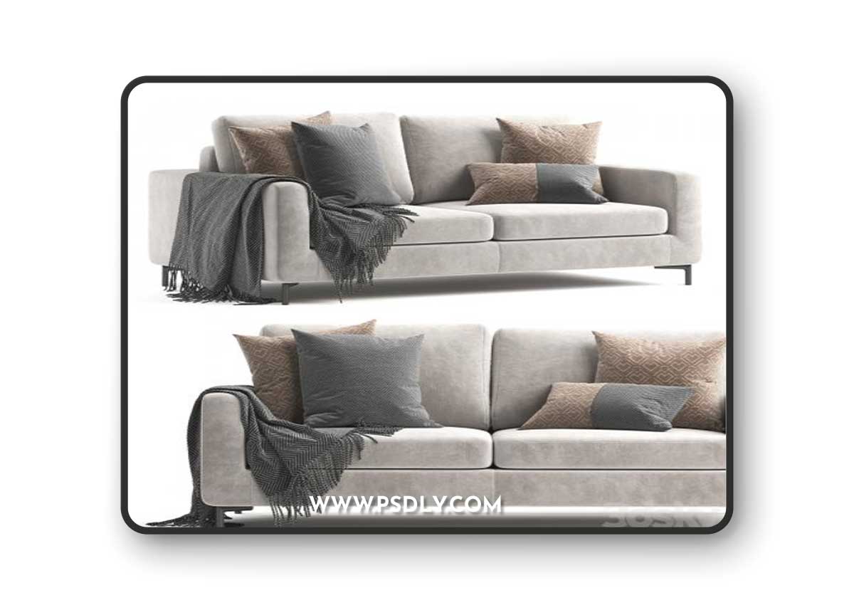 Dienne - Sofa Lisbona 3D Model